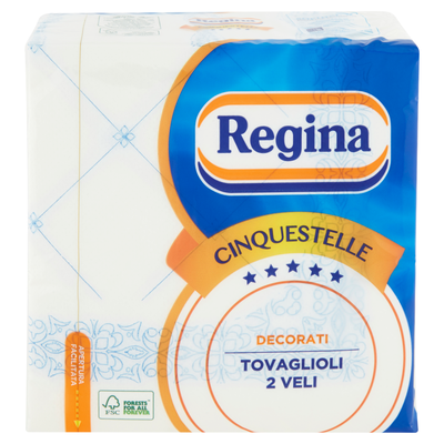 Regina Cinquestelle Decorati Tovaglioli 2 Veli 43 Pezzi assortiti