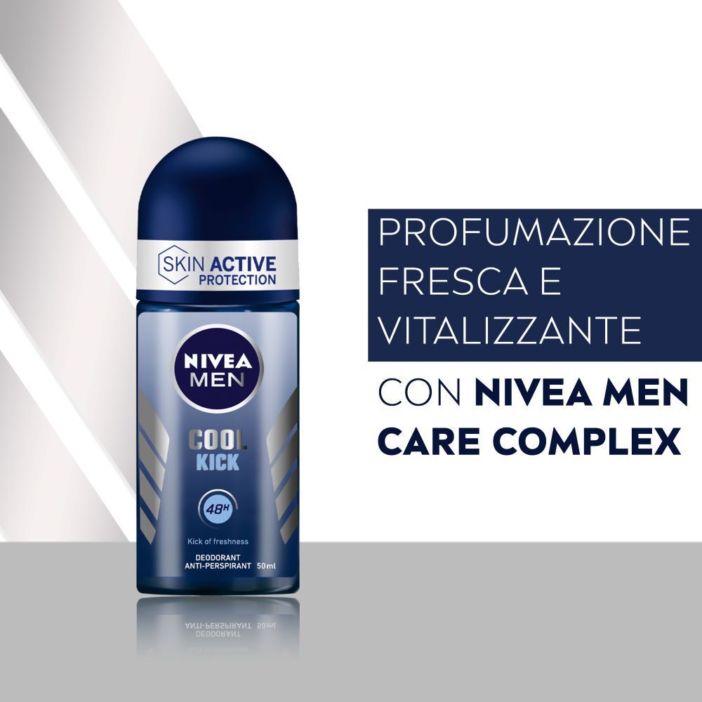 Nivea Men Cool Kick Deodorante Uomo Roll-on 50ml, , large