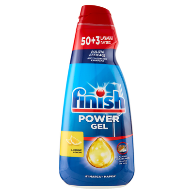 Finish Power Gel Limone liquido lavastoviglie 50+3 lavaggi