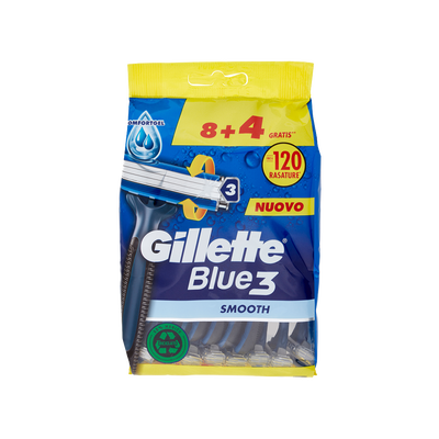 Gillette Blue3 Rasoio x8 con 4 Ricariche