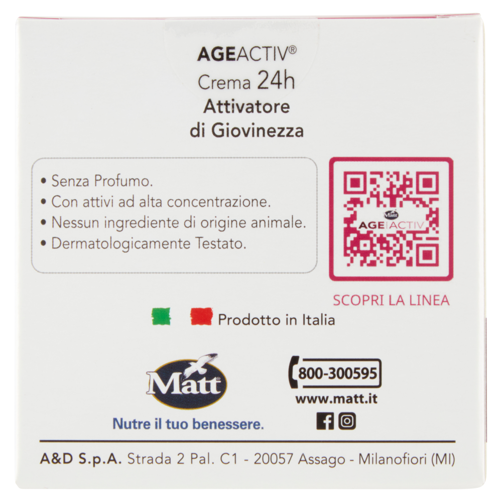 Matt Age Activ Crema 24h Attivatore di Giovinezza Siero di Vipera 3 Alpha Plus 50 ml, , large
