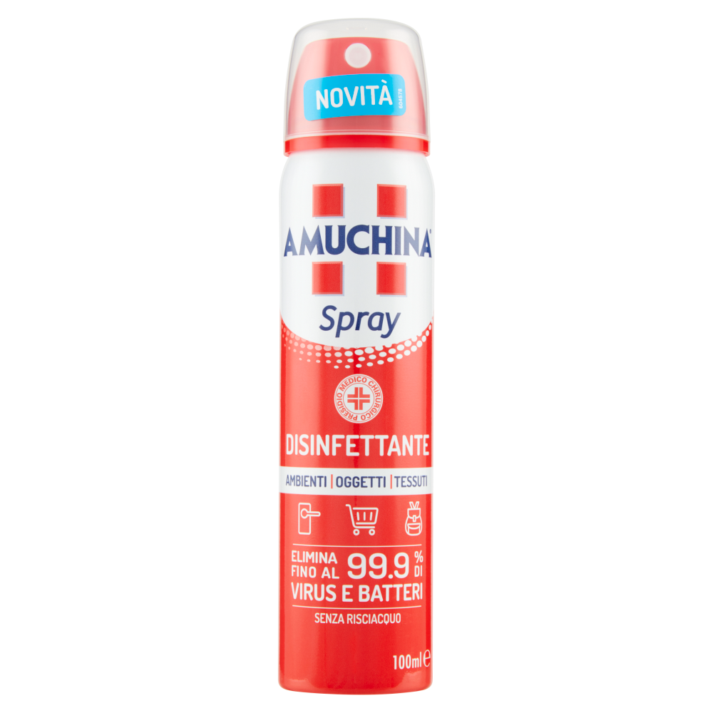 Amuchina Spray Disinfettante Ambienti Oggetti Tessuti 100 ml, , large