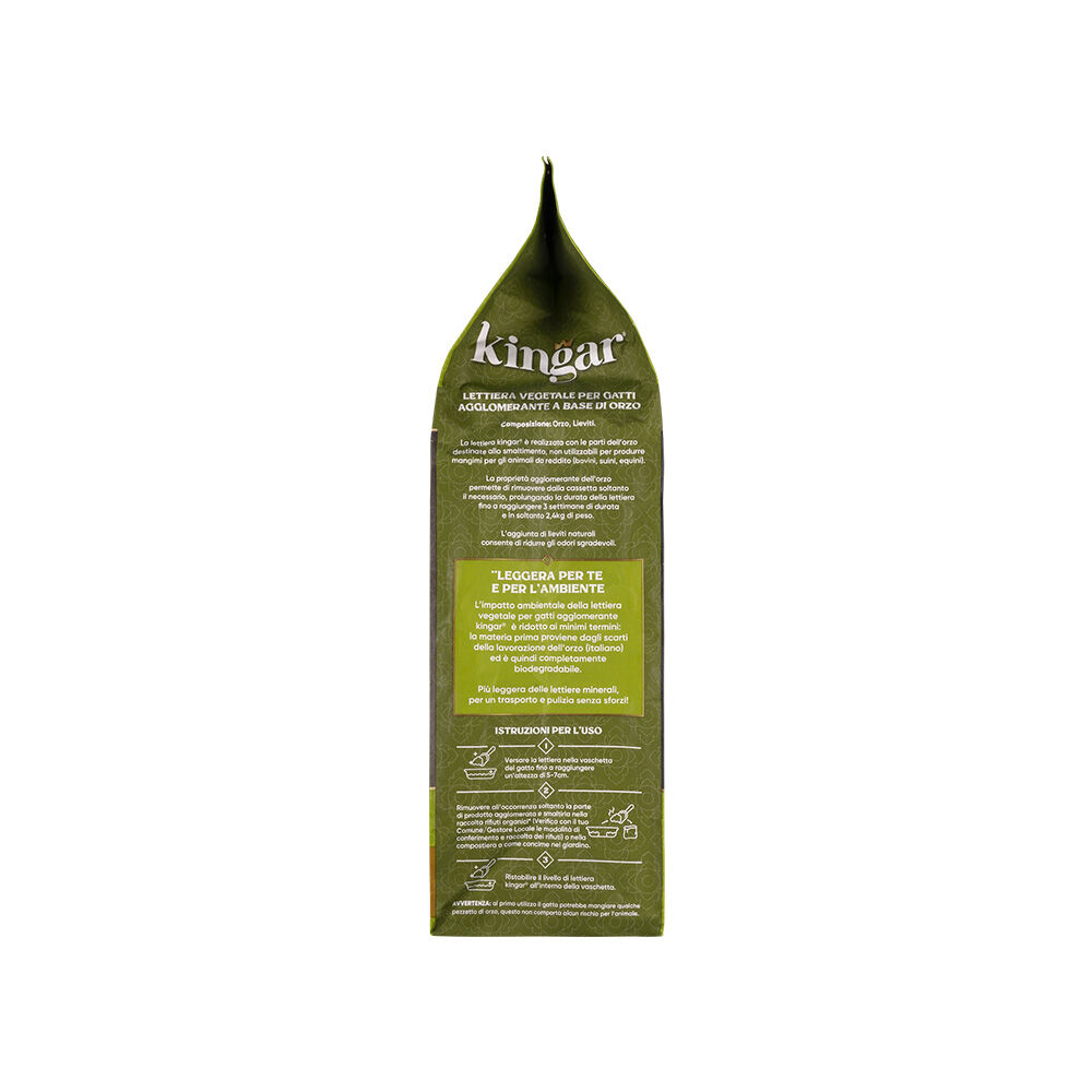Kingar Cat Lettiera Agglomerante Vegetale, , large