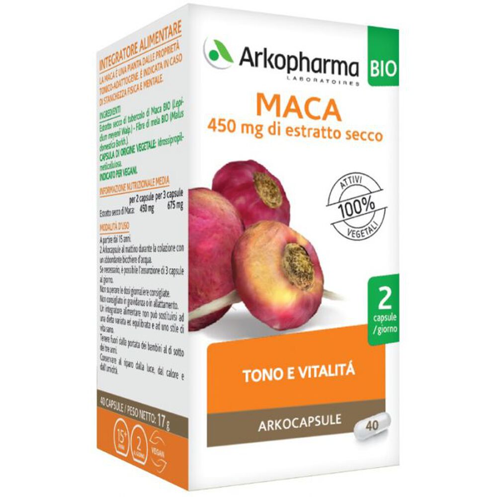 Arkopharma Maca Bio 40 Capsule, , large