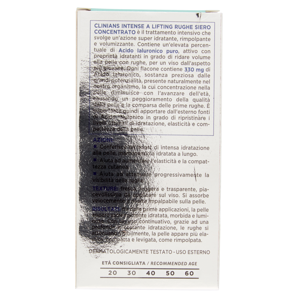 Clinians Intense A Lifting Rughe Siero Concentrato Acido Ialuronico 30 ml, , large