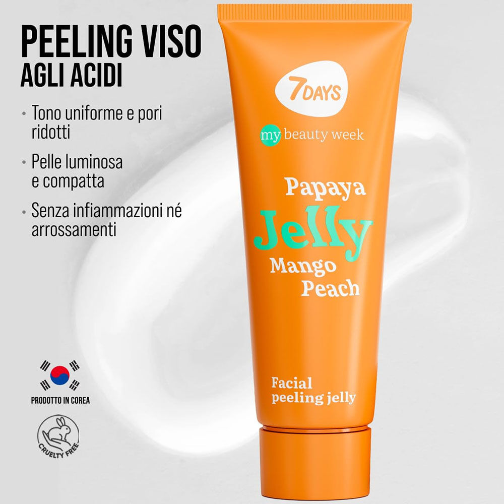 7Days Gel Peeling Viso Acido Glicolico e Lattico 80 ml, , large