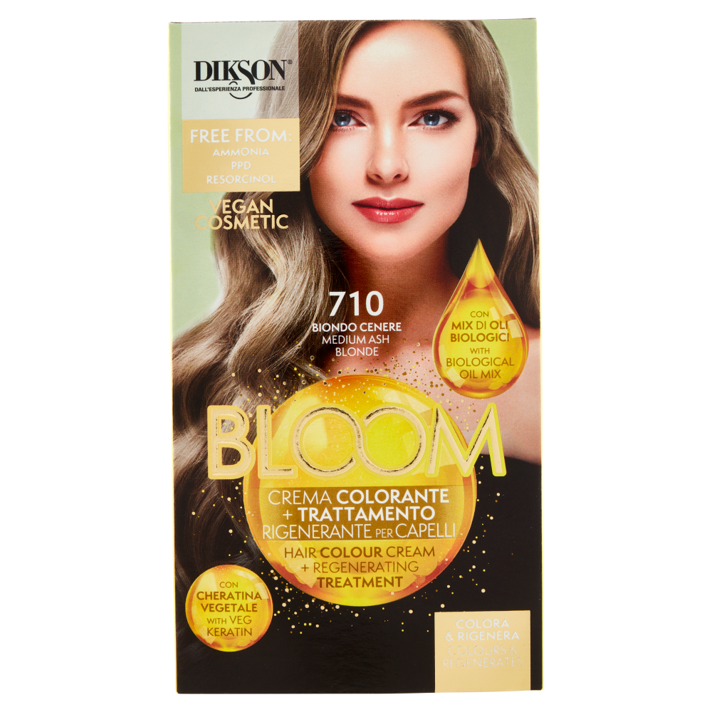 Dikson Bloom Crema Colorante 710 Biondo Cenere - -