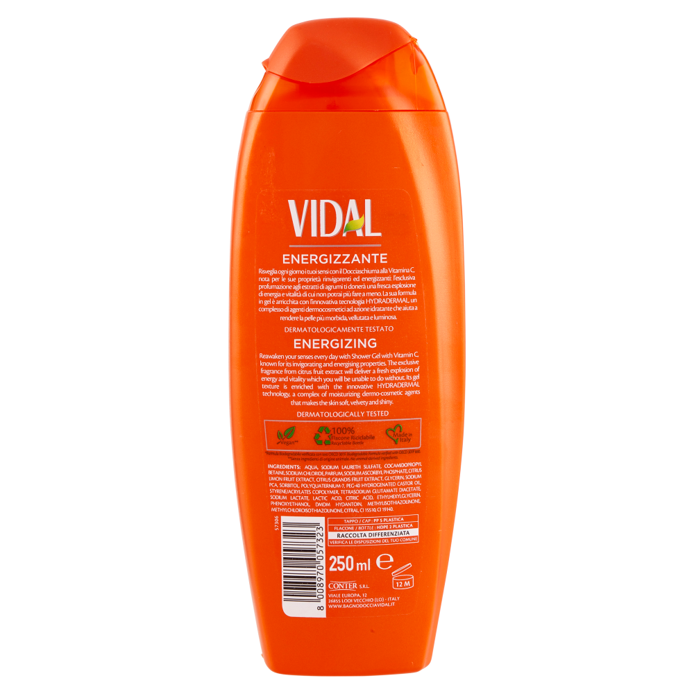 Vidal Vitamin C Docciaschiuma Vitamina C 250 ml, , large