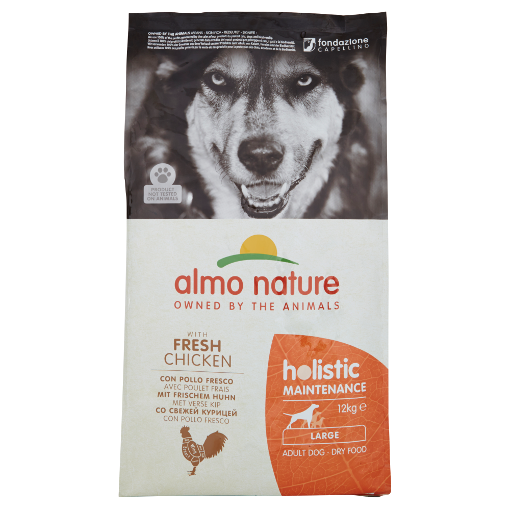 Almo Nature Holistic Maintenance Large Adult Dog con Pollo Fresco 12 kg, , large