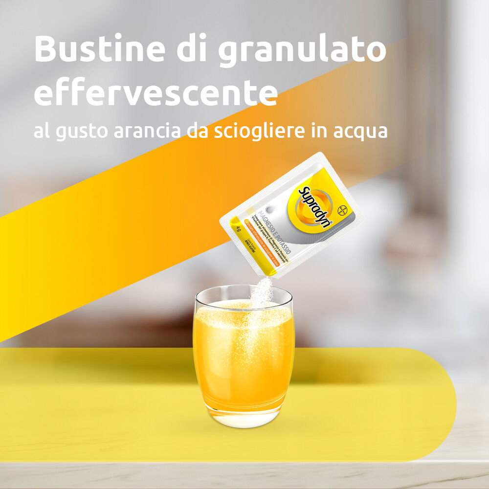 Supradyn Magnesio e Potassio Integratore di Vitamine B C e Minerali 24 Buste Effervescente, , large