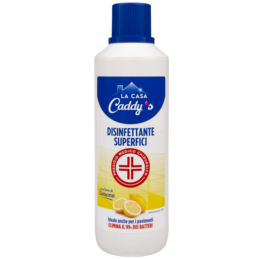 La Casa Caddy's Detersivo Pavimenti Disinfettante Limone 1 Litro - -