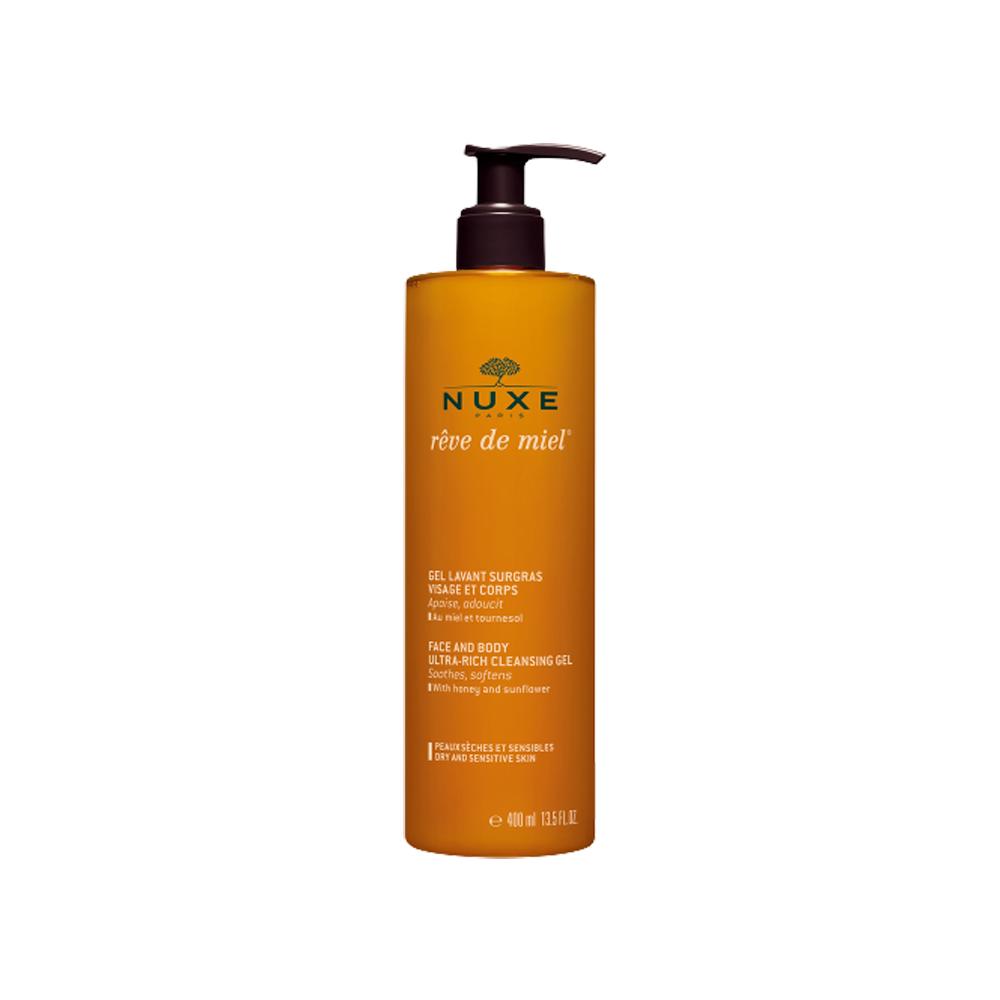 Nuxe Rêve de Miel Gel Detergente Viso e Corpo 400ml,  Nuxe Rêve de Miel Gel Detergente Viso e Corpo 400ml, , large