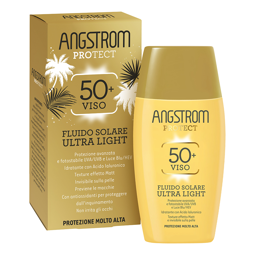 ANGSTROM Crema Solare Viso 50+ SPF Fluido Ultra Light Protect Protezione Molto Alta 40 ml - Immagine 13