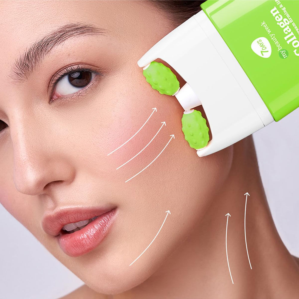 7Days Crema Viso Idratante Anti-age con Ceramide e Roller Massaggiatore 80 ml, , large