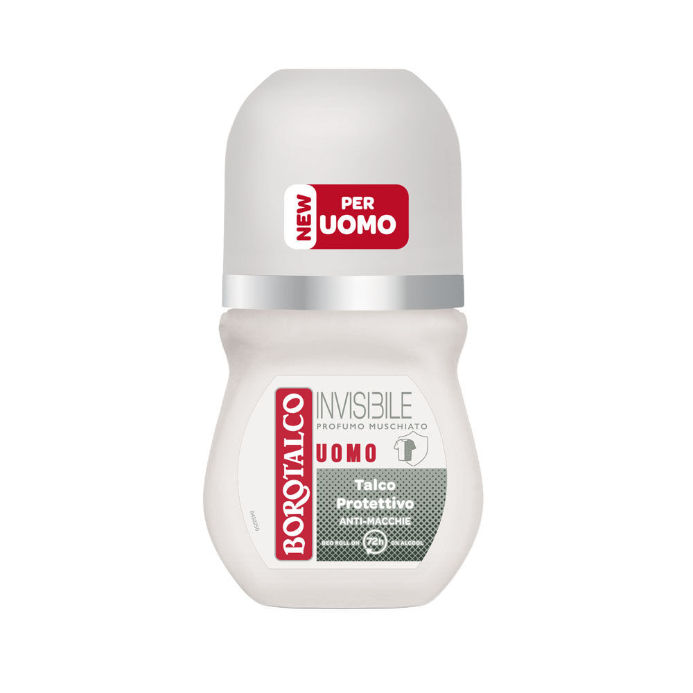 Borotalco Uomo Deodorante Roll-On Invisible 50ml, , large