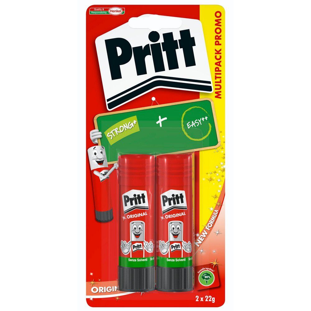 Pritt Colla Stick 2 Pezzi - -