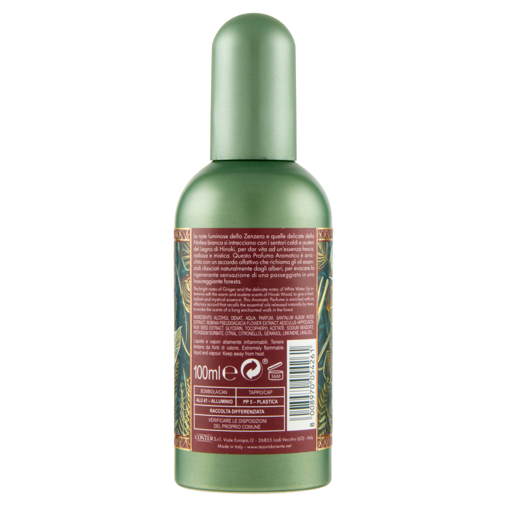Tesori d'Oriente Forest Ritual Profumo Aromatico Ninfea Bianca e Legno di Hinoki 100 ml, , large