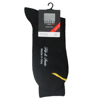 Mita Calza Lunga Filo di Scozia Nero 42/44