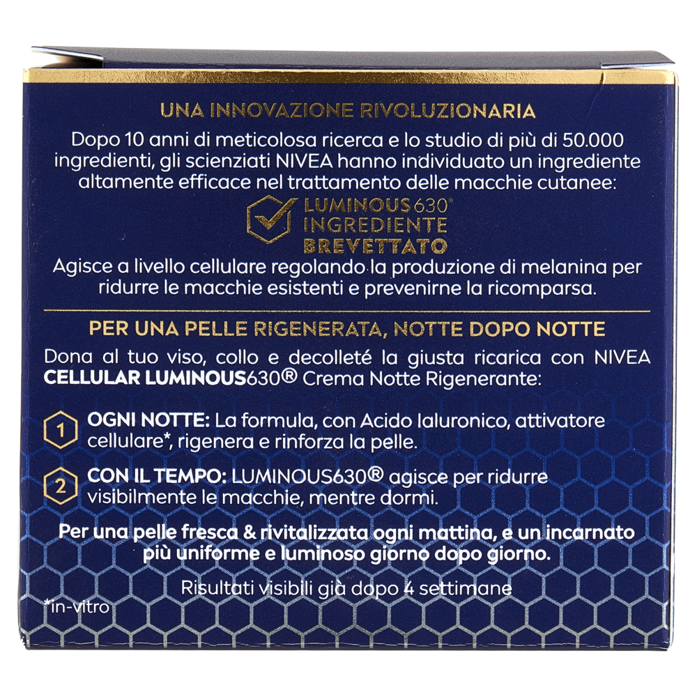 Nivea Cellular Luminous630 Anti-Macchie Crema Notte Rigenerante 50 ml, , large