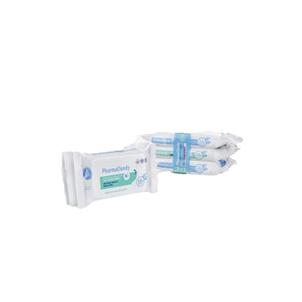Clendy Salviette Igienizzanti con Clorexidina Mini 3x12 pz	, , large