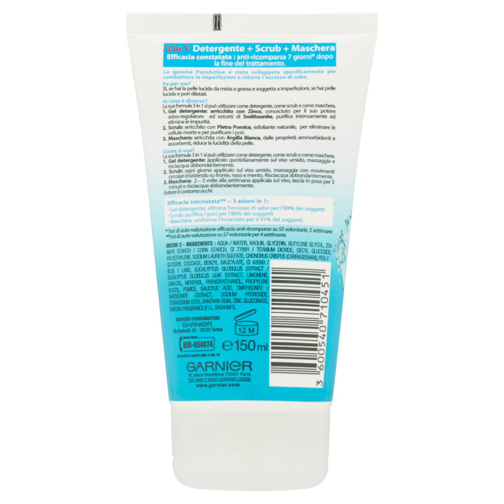 Garnier Pure Gel 3in1 150ml, , large