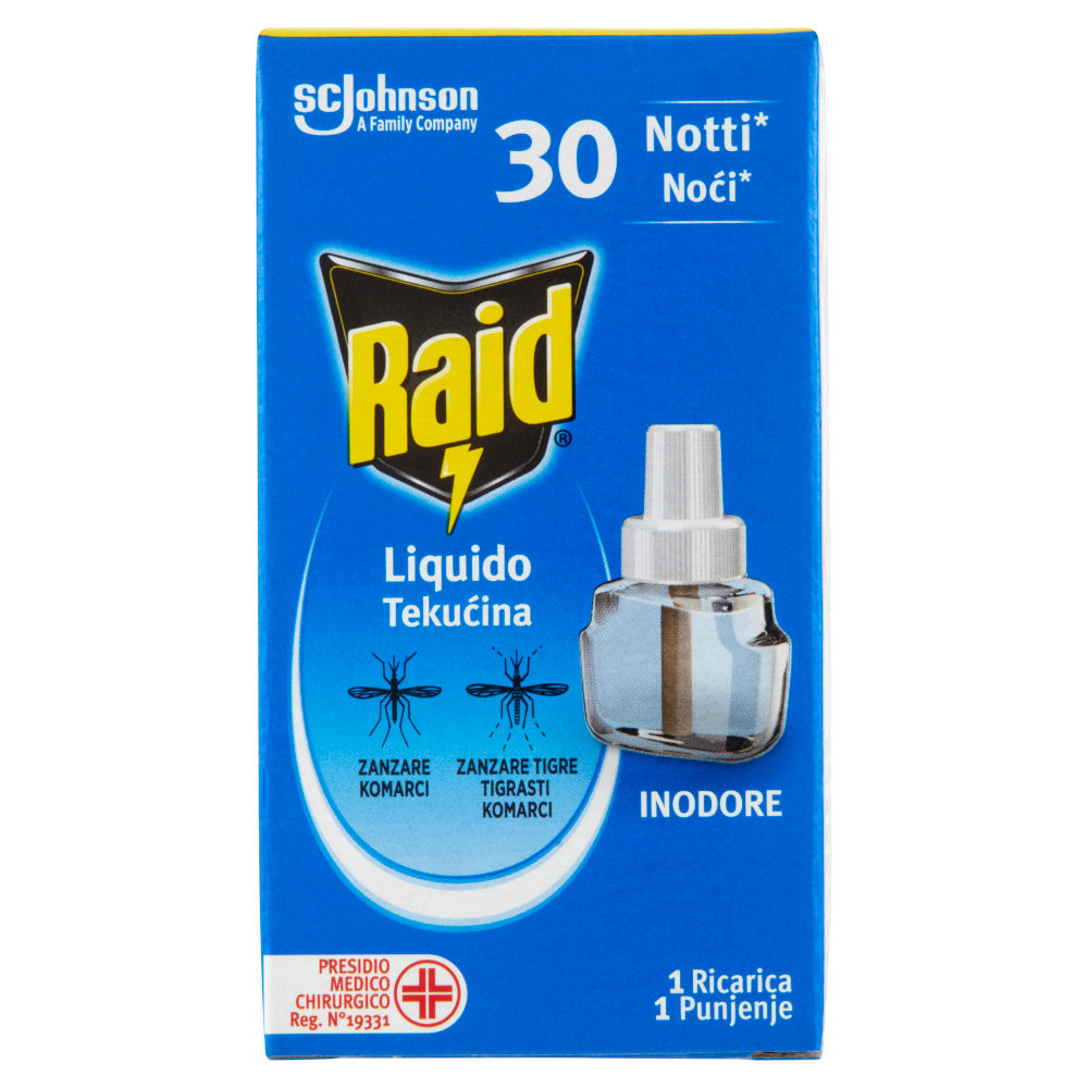 Raid Liquido Elettrico Ricarica Inodore 30 Notti - -