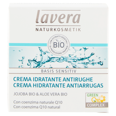 Lavera Basis Sensitiv Crema Idratante Antirughe Jojoba Bio & Aloe Vera Bio 50 ml