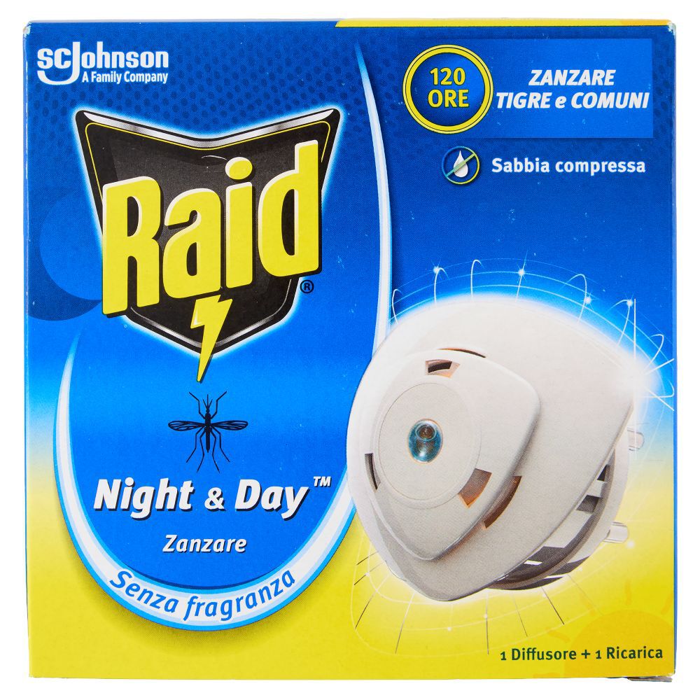 Raid Night & Day Zanzare Base + Ricarica, , large