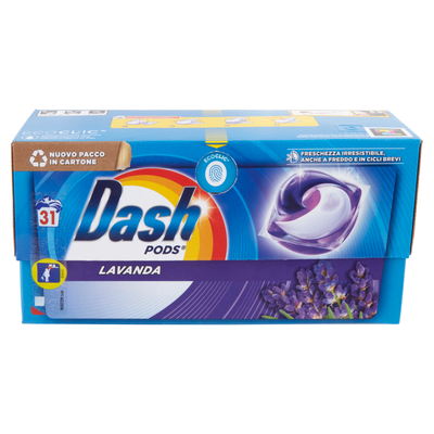 Dash Pods Detersivo Lavatrice Capsule Lavanda 31 Lavaggi