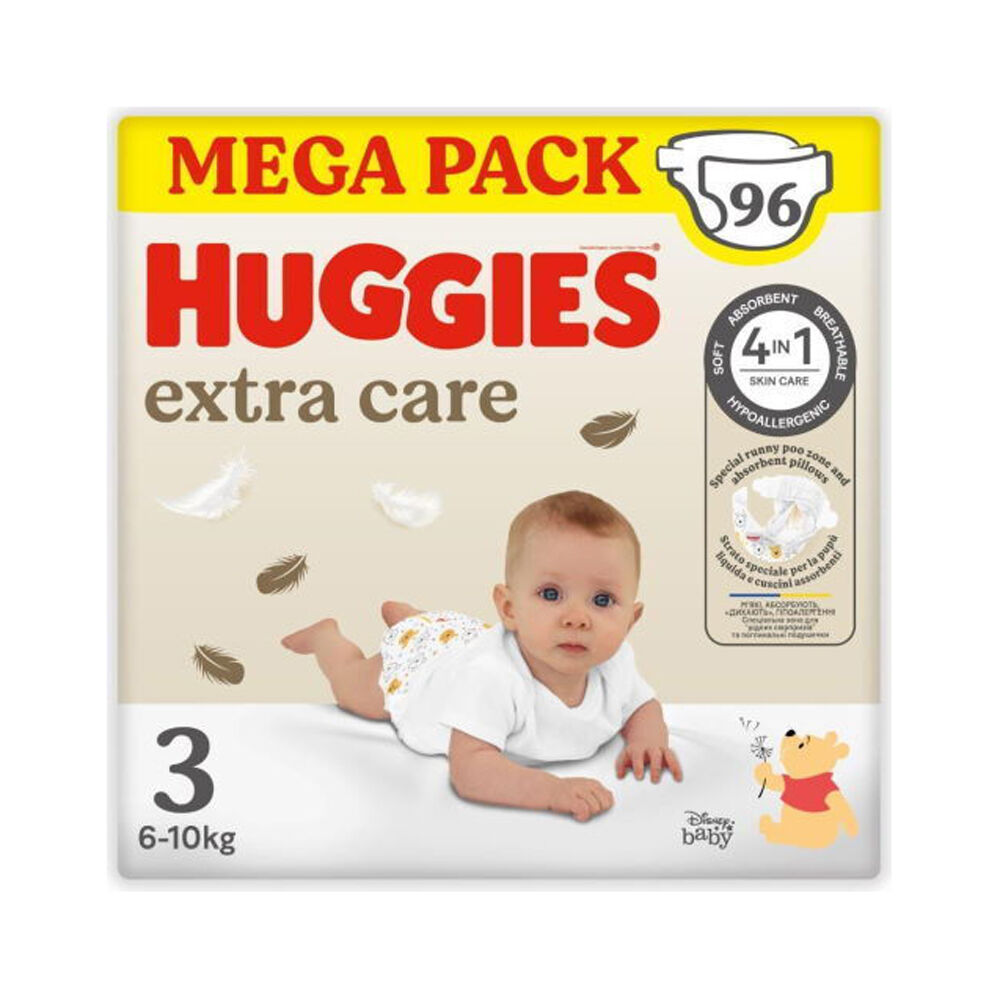 Huggies Pannolini Extra Care Taglia 3 96 Pezzi, , large