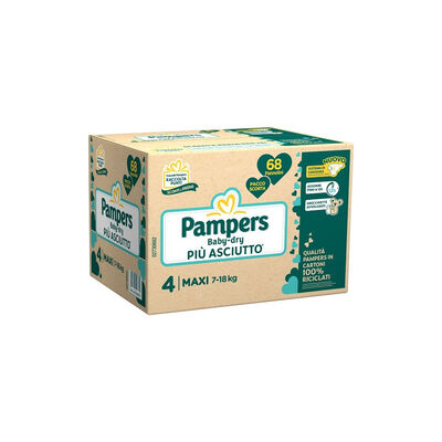 Pampers Baby-Dry Maxi 68 Pannolini Super Pack	