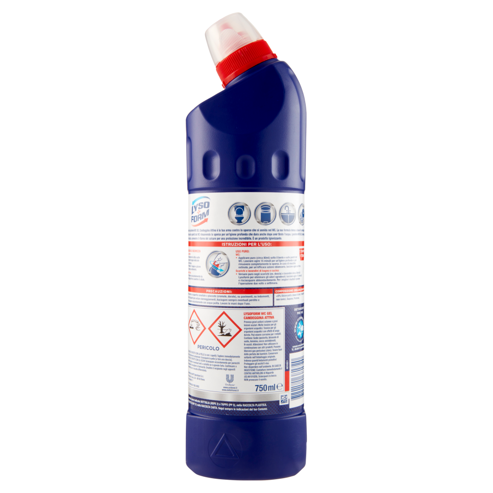 Lysoform Candeggina Attiva Wc Gel Formula Densa 750 ml, , large