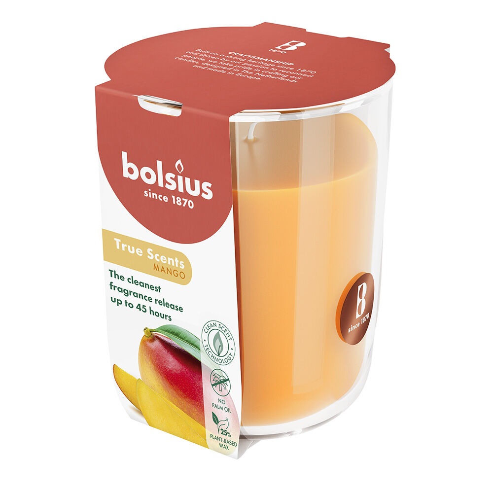 Bolsius Candela profumata in bicchiere al Mango - -