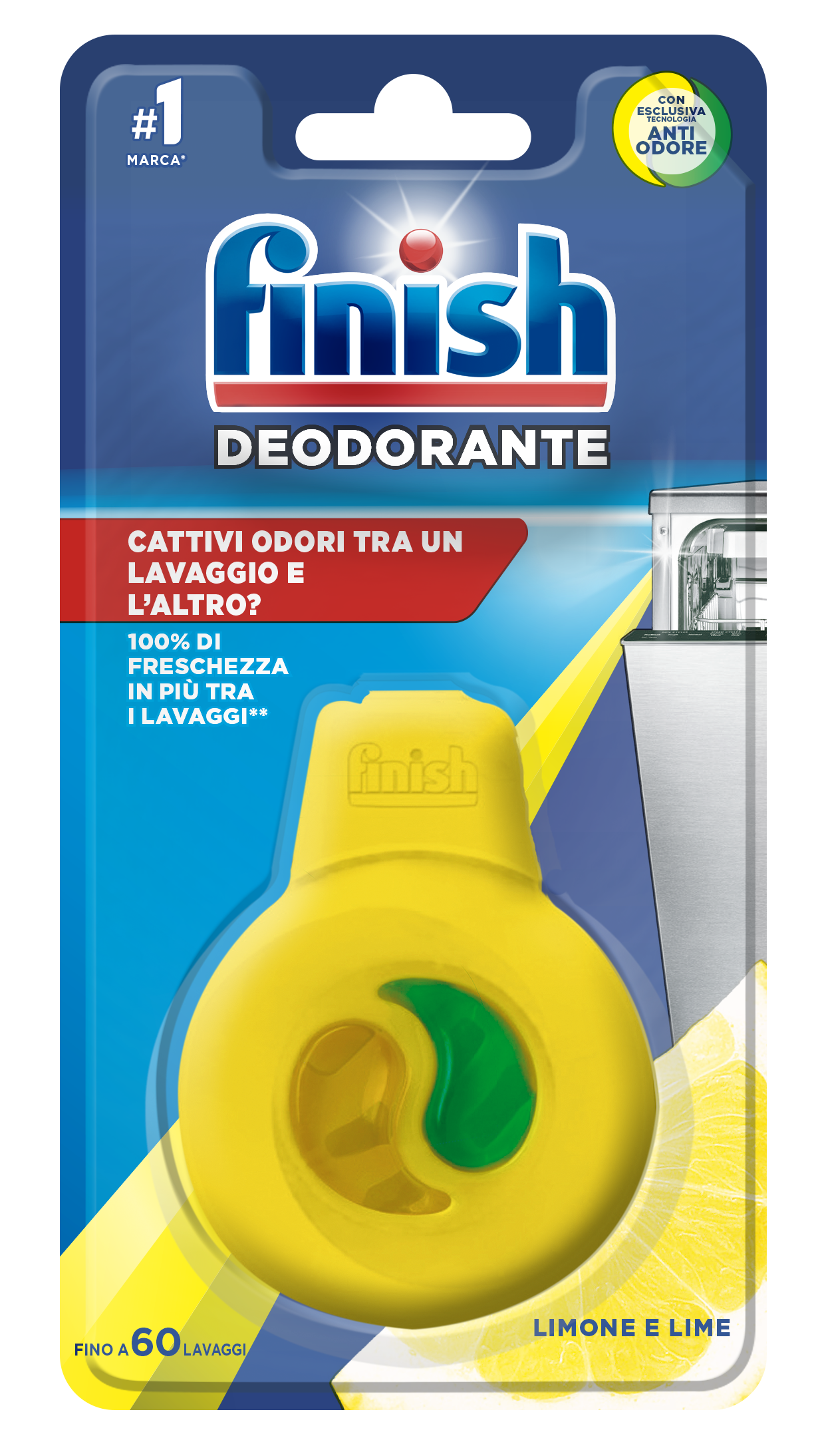 Finish Deodorante Assortito Deodorante Lavastoviglie 4 ml - -