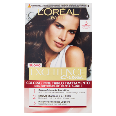 Excellence Crema Colorante Castano Scuro N.3