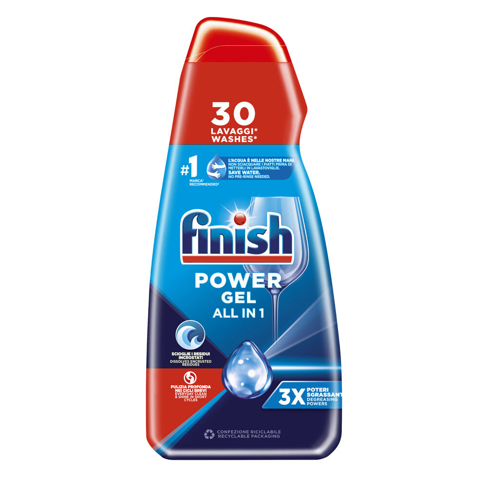 Finish Power Gel Fresh Gel Lavastoviglie 30 Lavaggi, , large