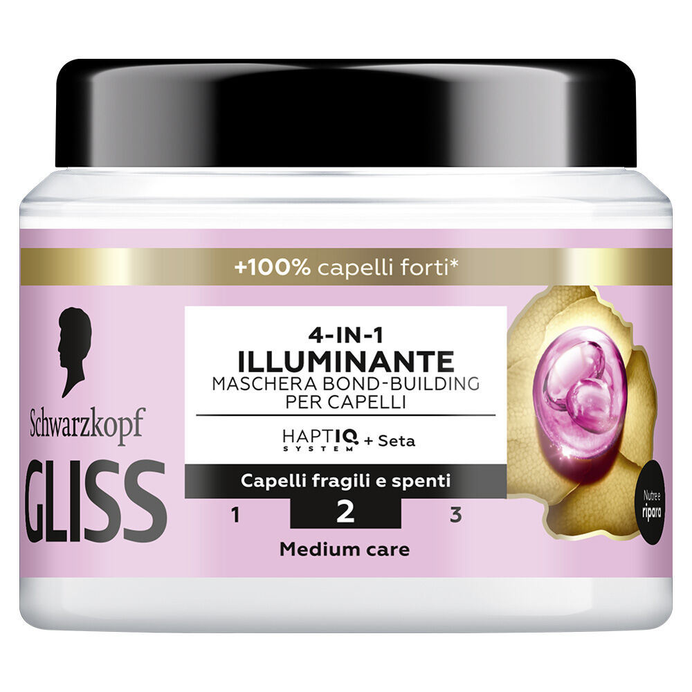 Gliss Hair Repair Protein+ 4-in-1 Maschera Illuminante 400 ml, , large