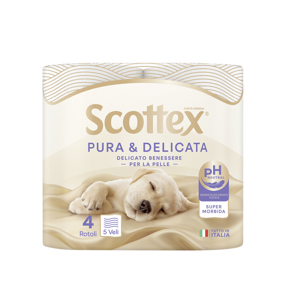 Scottex Carta Igienica Supreme 5 Veli 4 Rotoli	, , large