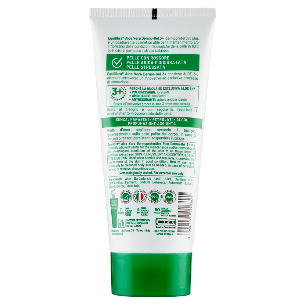 Equilibra Aloe 3+ Dermo-Gel Dermoprotettivo Plus 150 ml, , large
