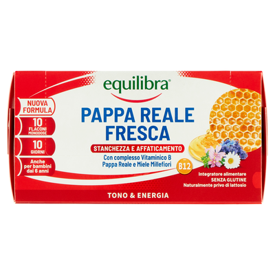 Equilibra Pappa Reale Fresca Stanchezza e Affaticamento 10 Flaconi Monodose