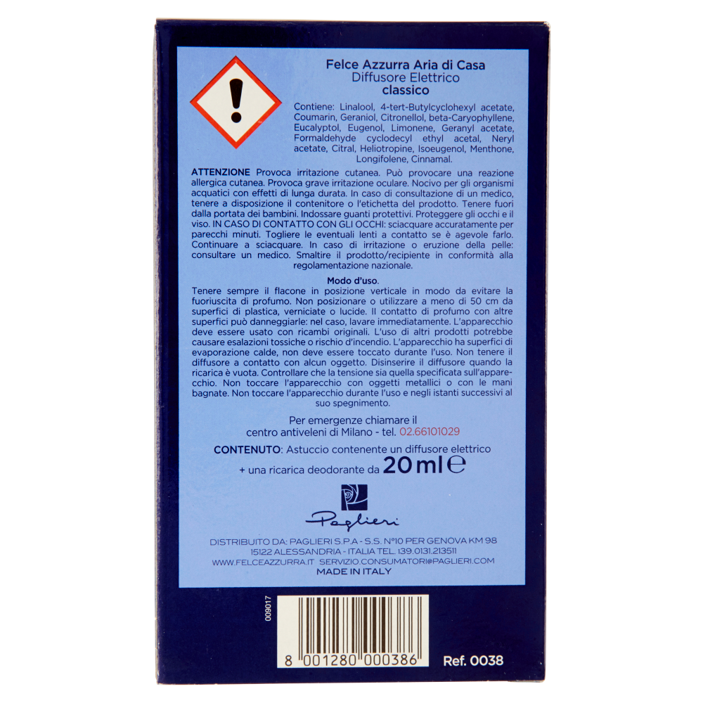 Felce Azzurra Deodorante Elettrico 20 ml, , large