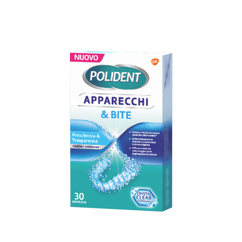 Polident Compresse Apparecchi e Bite 30 Compresse - -