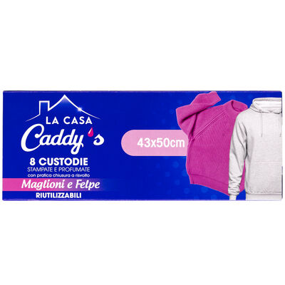 Caddy's Custodia Maglioni e Felpe 43x50cm 8 Pezzi