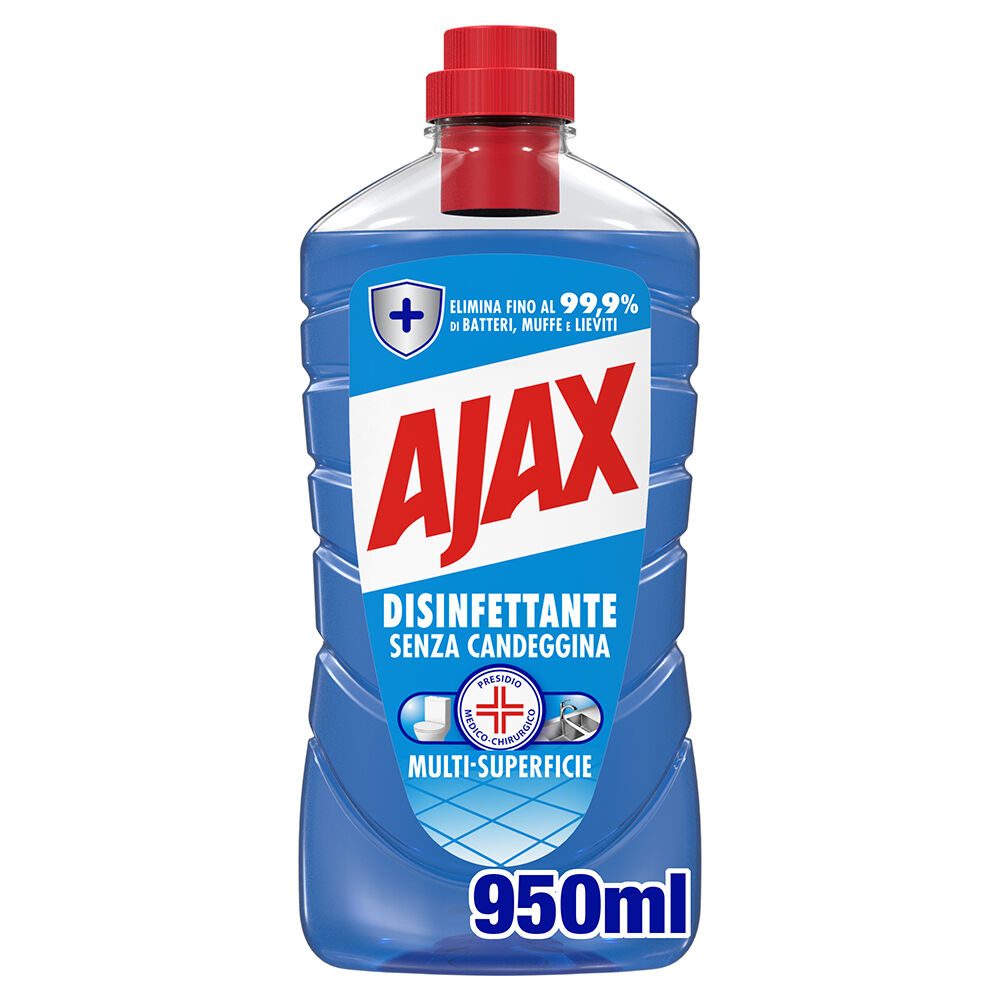 Ajax Detersivo Pavimenti Disinfettante Contro Batteri 950ml, , large