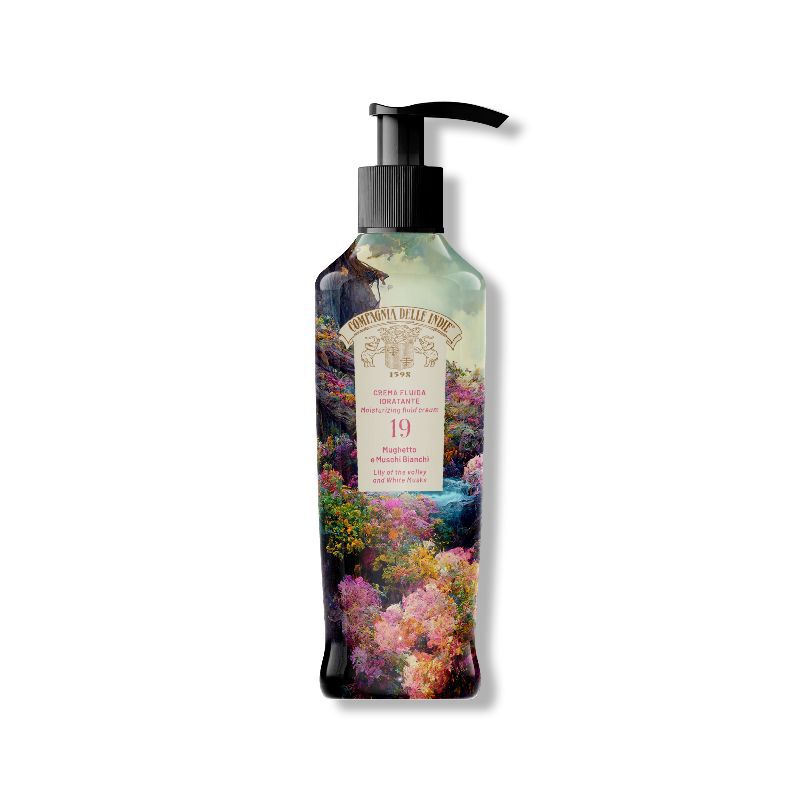 Compagnia delle Indie Crema Fluida Idratante N.19 Mughetto e Muschi Bianchi 250ml - -