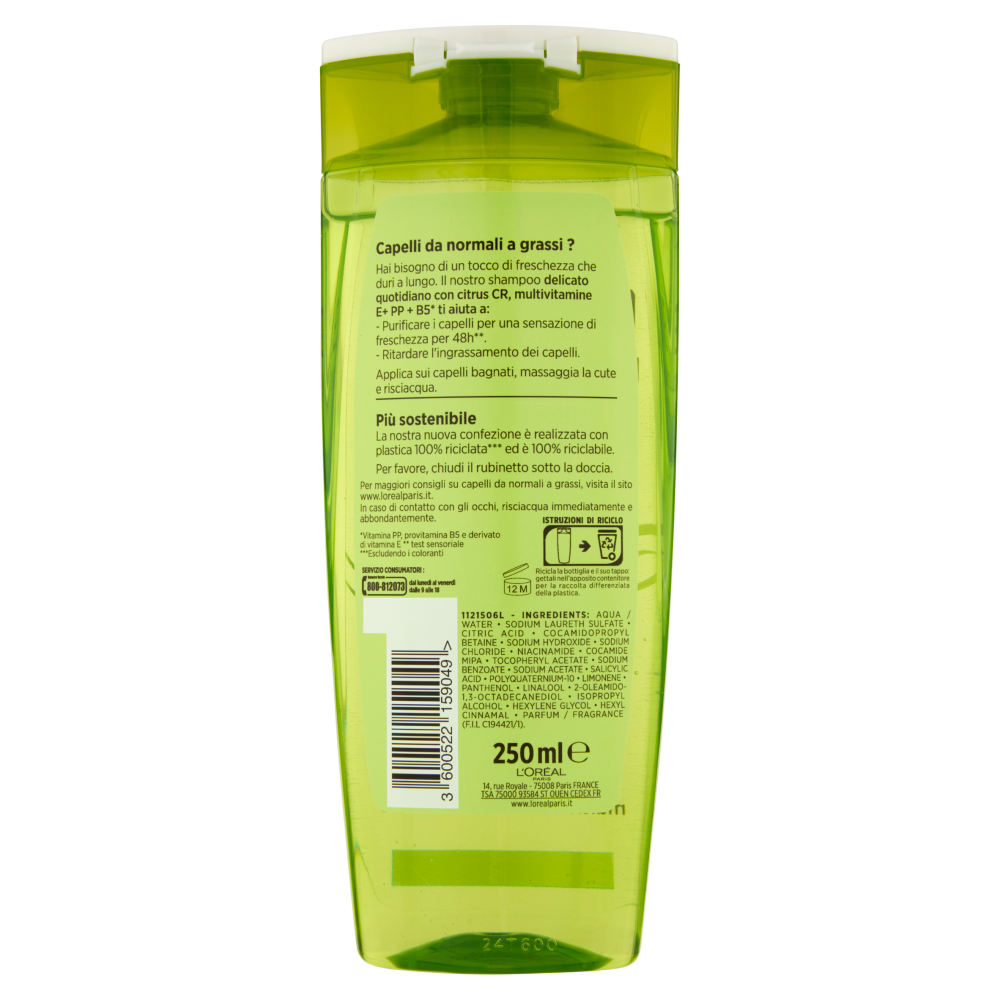 Elvive Fresh Shampoo Multivitaminico 250 ml, , large