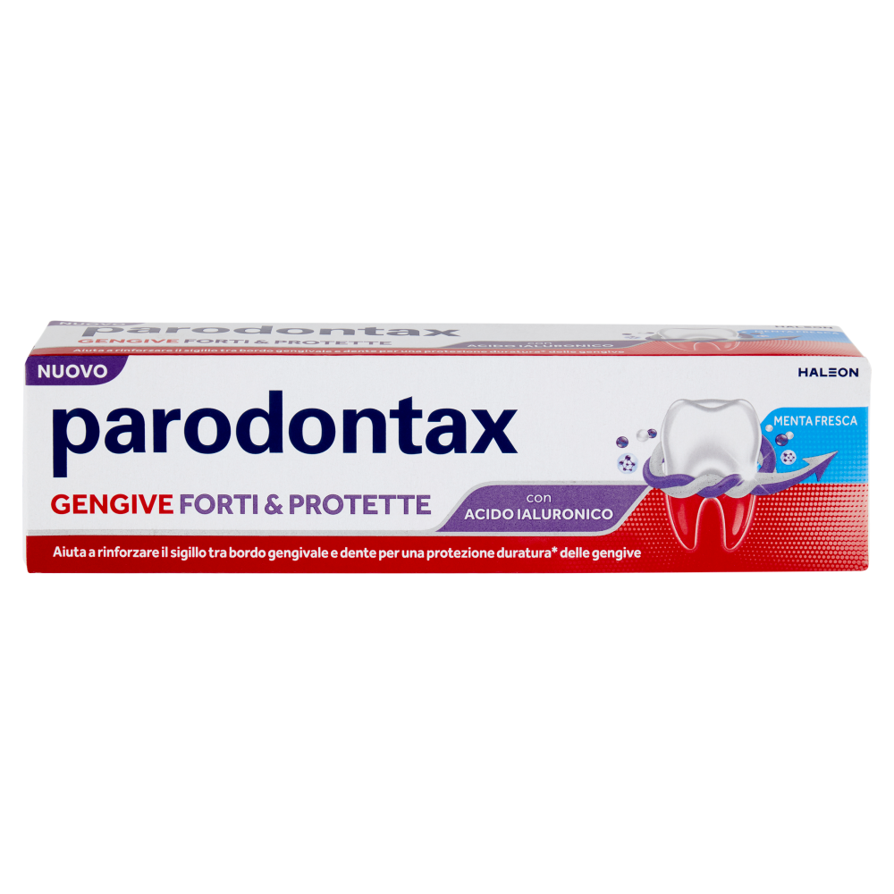 Parodontax Dentifricio Gengive Forti & Protette con Acido Ialuronico Gusto Menta Fresca 75 ml, , large