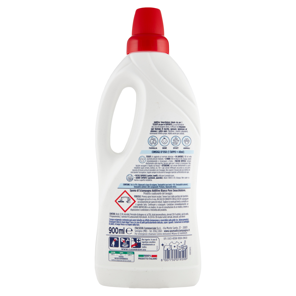 Spuma di Sciampagna Additivo Bianco Puro 900 ml, , large