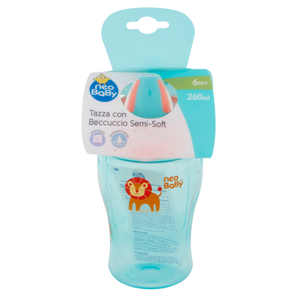 Neo Baby Tazza con Beccuccio Semi-Soft 260 ml 6m+ - -