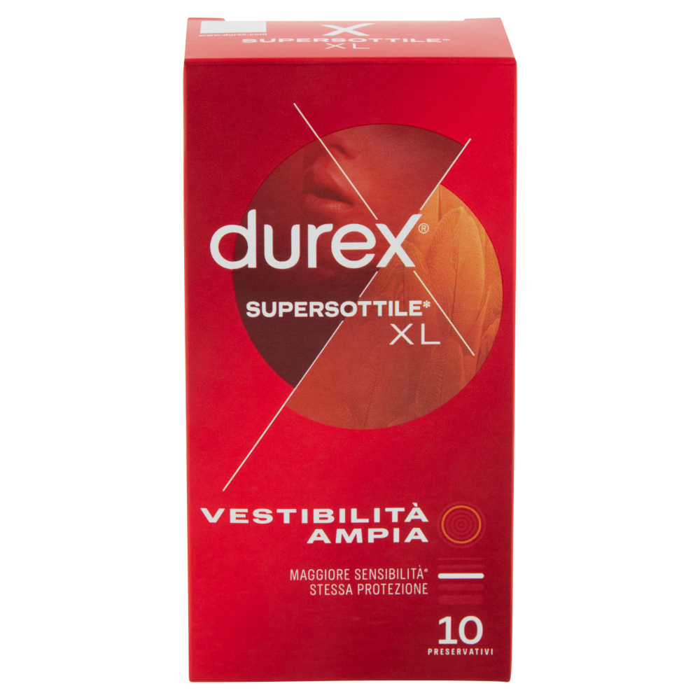Durex Supersottile XL 10 Preservativi - -